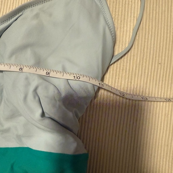 J. Crew Light Blue and Teal One Piece Swimsuit - Picture 6 of 8